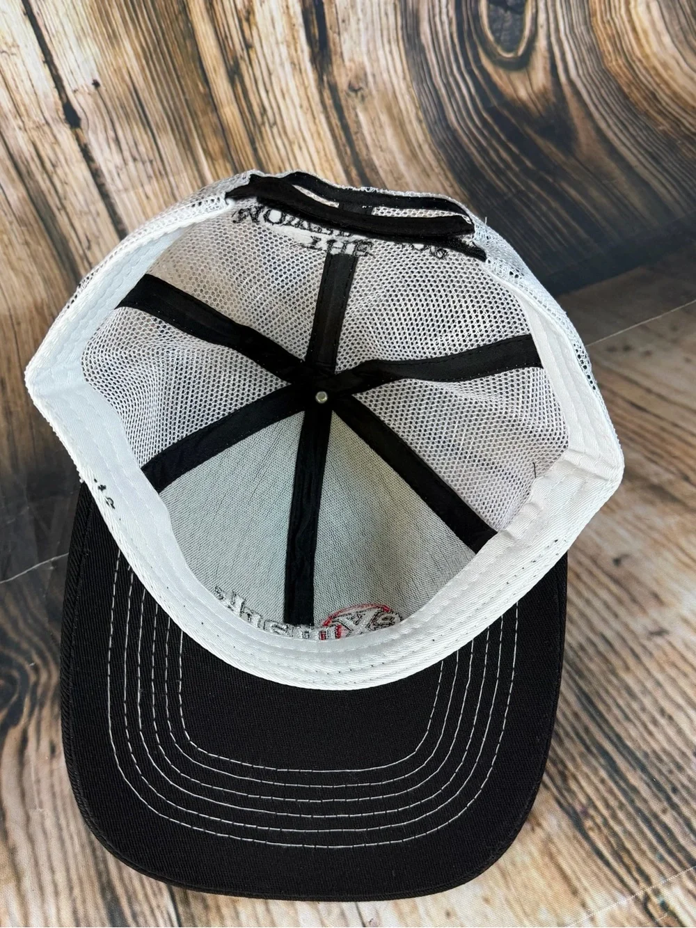 eXmark Trucker Hat The Mower Shop Black White Mesh Advertising Cap New Logo